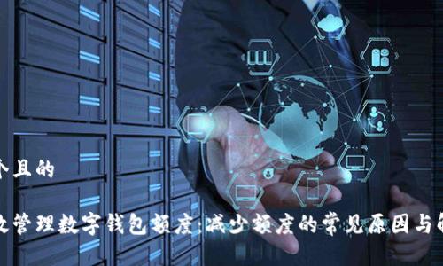 思考一个且的

如何有效管理数字钱包额度：减少额度的常见原因与解决方案